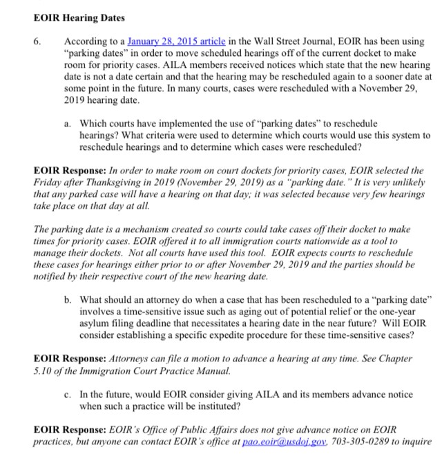 Example of rescheduled hearing document